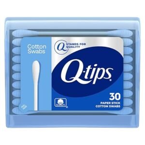 Q-tips Swabs Travel Pack,30 Count, Pack of 1 blue