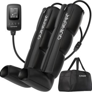 QUINEAR Air Compression Recovery System, Professional Sequential Device for Massage Therapy, Foot and Leg Recovery Boots to Improve Circulation for Athletes, FSA-HSA Eligible (Small)