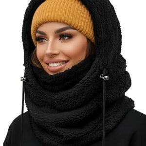 Balaclava Face Mask for Women Men Winter Hat Neck Windproof Fleece Ski Mask Warm Face Cover Scarf