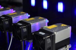 In-depth view of advanced laser equipment used for precise engraving and cutting.