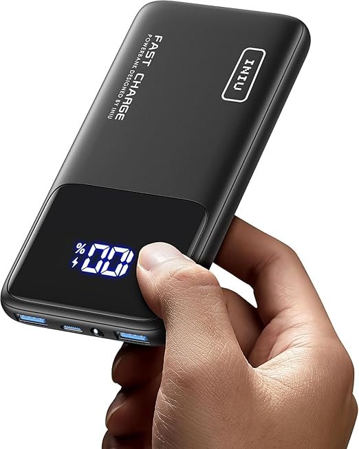 INIU Portable Charger, Slimmest Fast Charging 10000mAh USB C in/Out Power Bank, 22.5W PD3.0 QC4+ Battery Pack, Portable Phone Charger for iPhone 16 15 14 13 12 Pro Samsung S22 S21 Google AirPods iPad